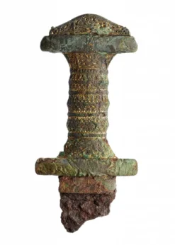 Vendelzeit-Schwert aus Gotland (Broa), 8. Jh., Bronze-Griff