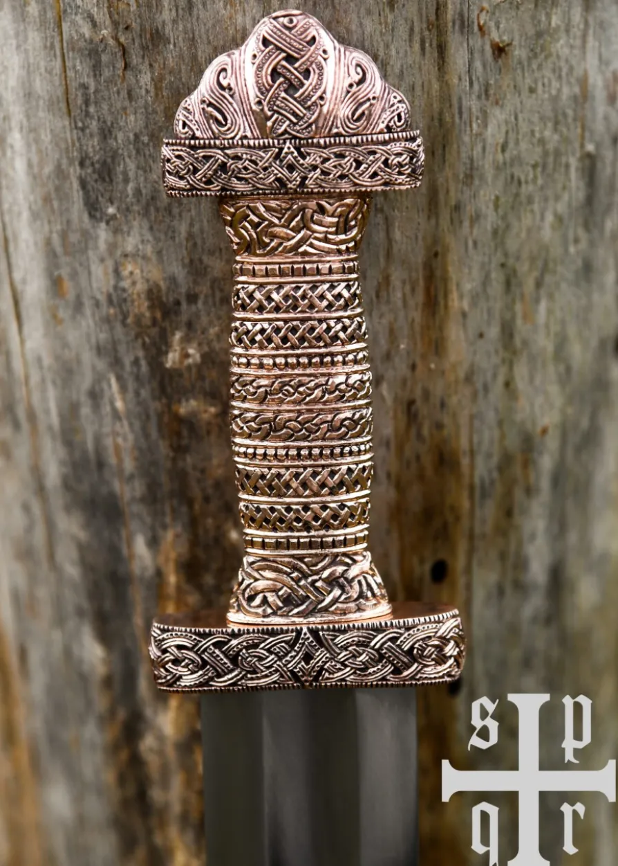 Vendelzeit-Schwert aus Gotland (Broa), 8. Jh., Bronze-Griff