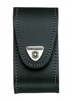 Victorinox Gürteletui für Schweizer Taschenmesser, schwarzes Leder, 98 x 49 mm