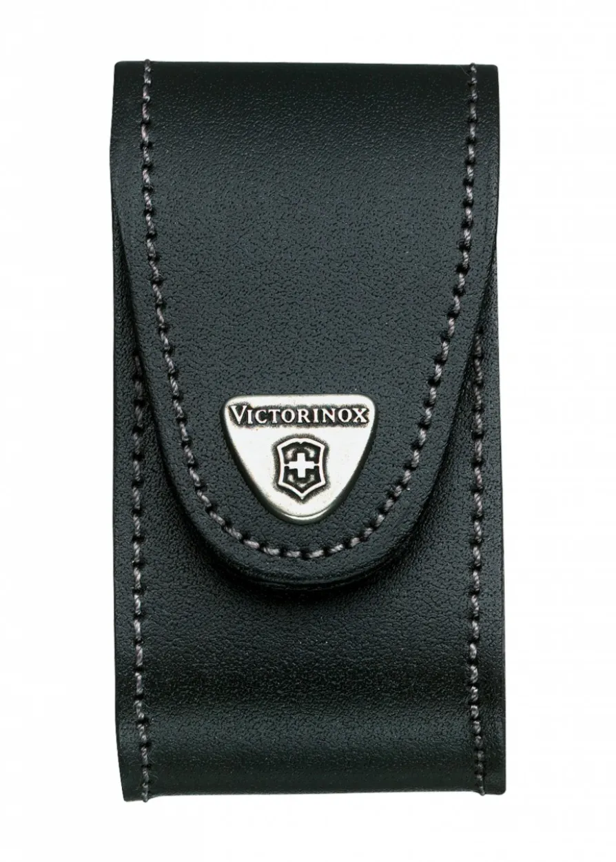 Victorinox Gürteletui für Schweizer Taschenmesser, schwarzes Leder, 98 x 49 mm