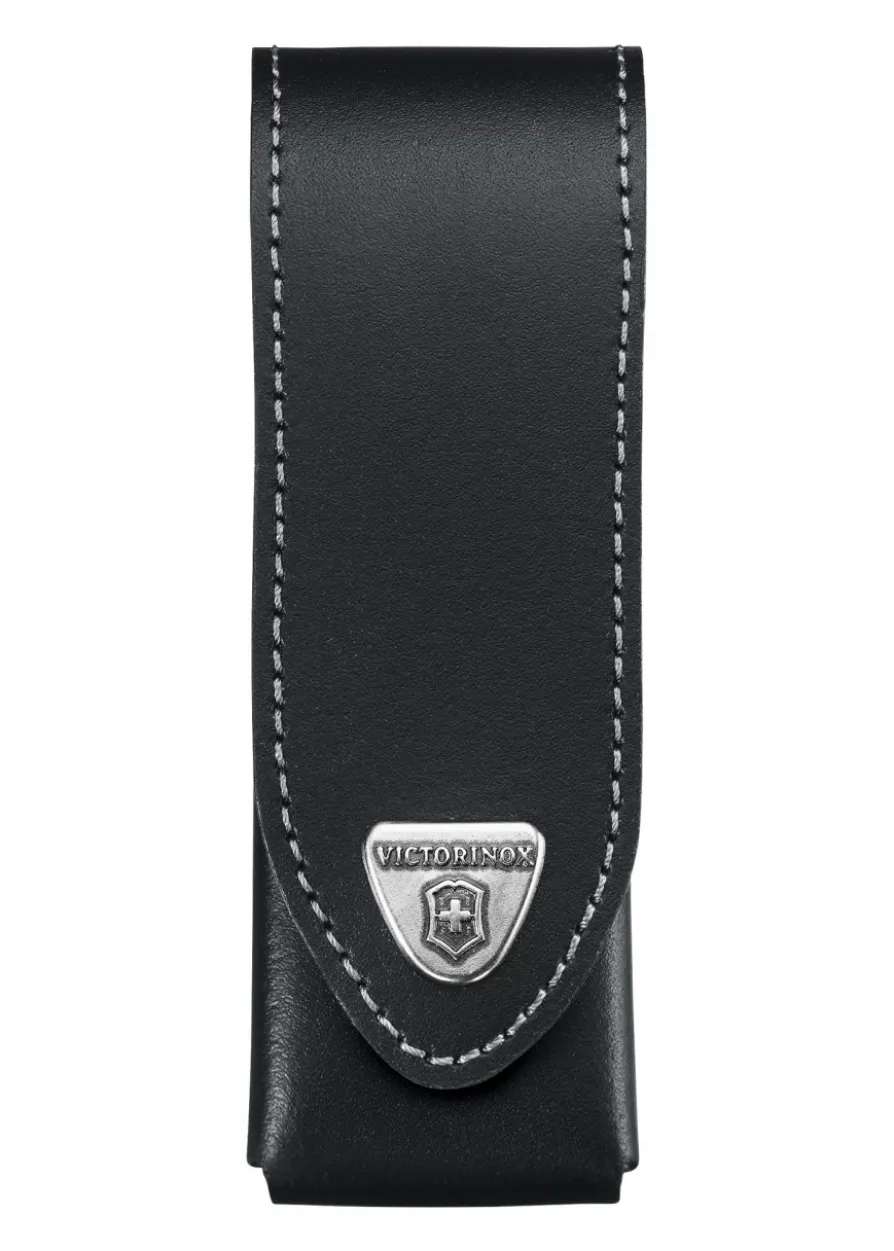 Victorinox Gürteletui für Schweizer Taschenmesser, schwarzes Leder, 122 x 30 mm