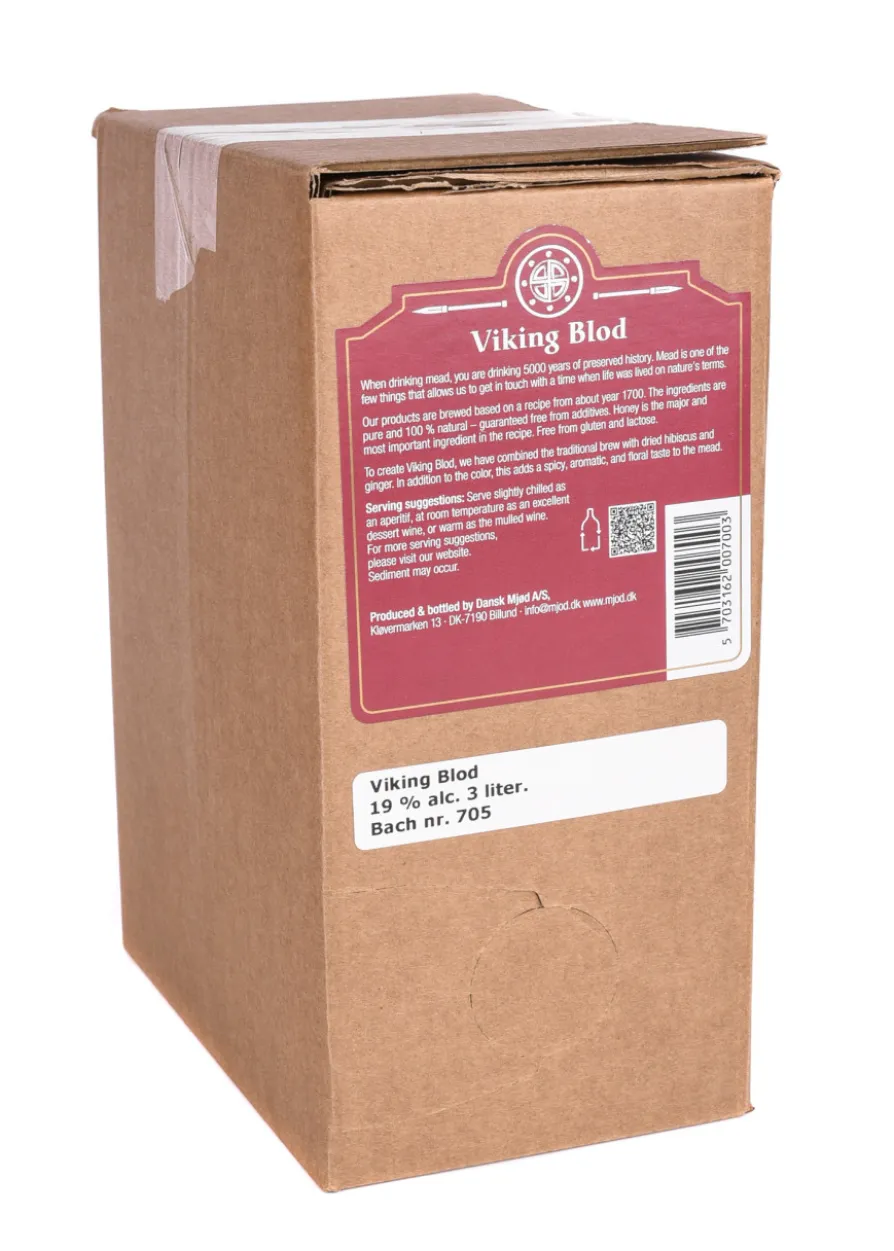 Viking Blod - Met, 19% Vol., 3l Bag-In-Box - Dansk Mjød