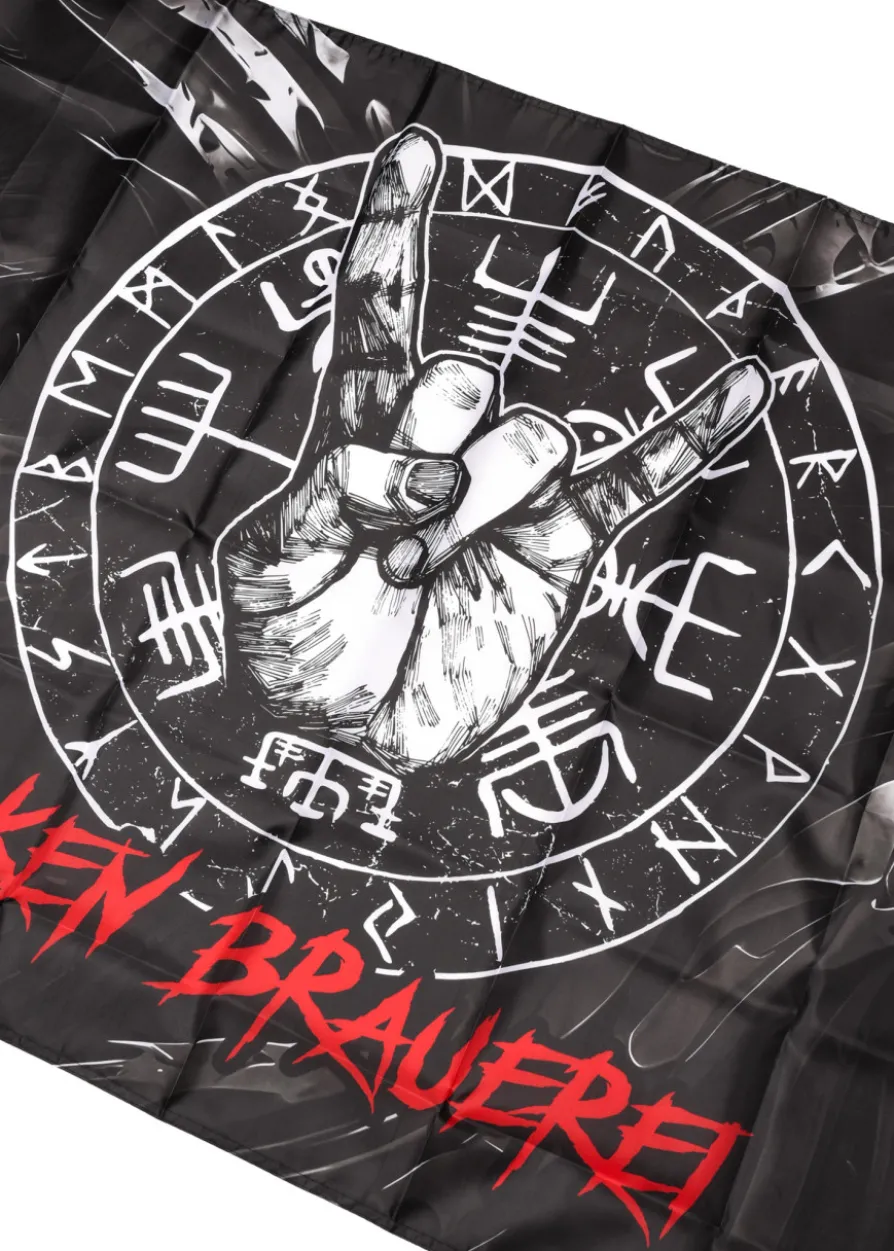 Wacken Brauerei Flagge Vegvisir, 90 x 150 cm