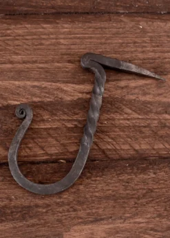Wandhaken, handgeschmiedet, mit Nagelende