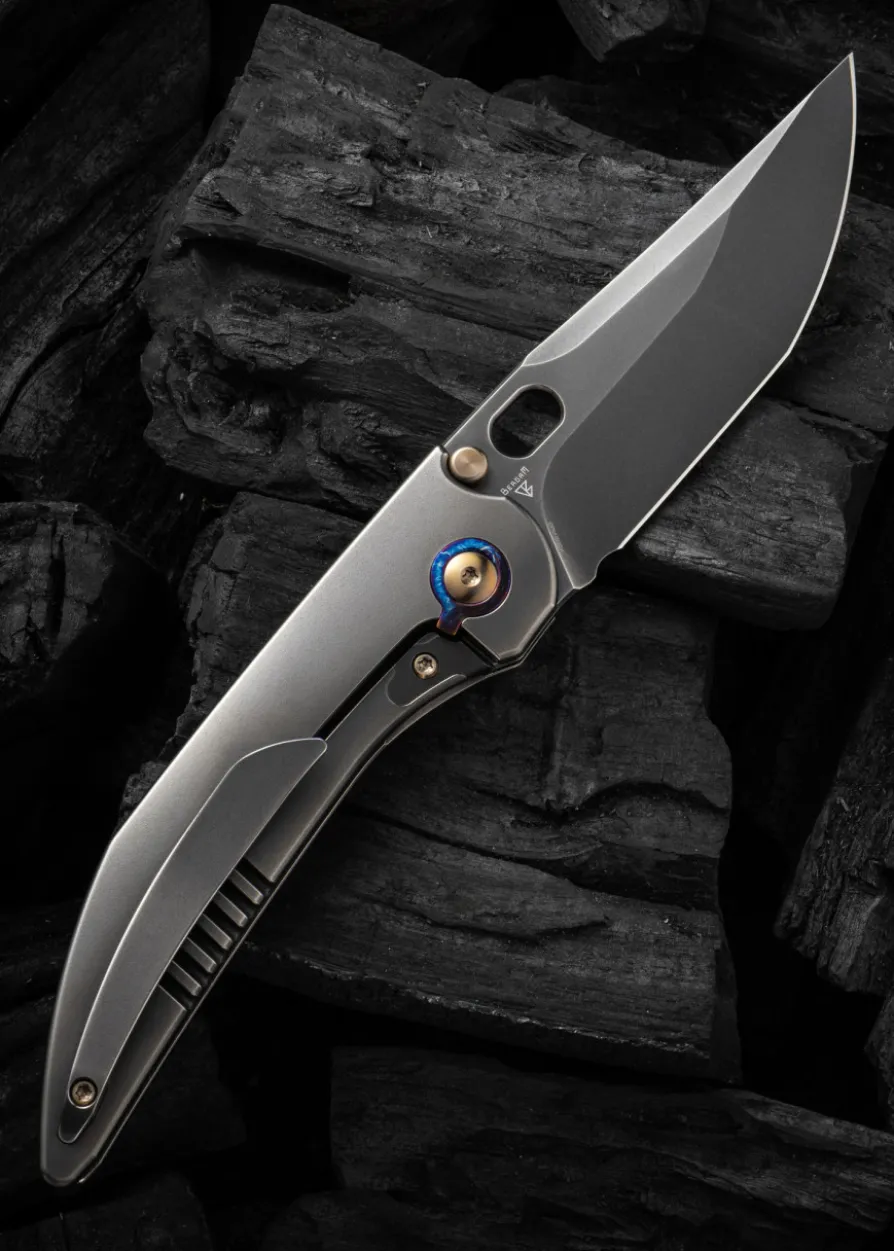 We Knife ATTOR GRAY TITANIUM POLISHED; Taschenmesser