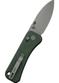 We Knife BANTER 2 GREEN CANVAS MICARTA, Taschenmesser
