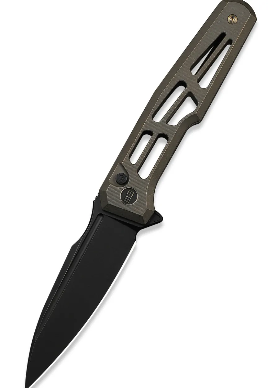 Weknife Dressytak Skeletonized Bronze Titanium Handle, Taschenmesser