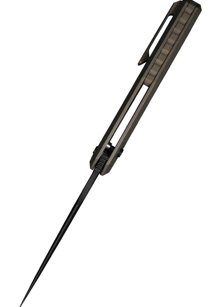 Weknife Dressytak Skeletonized Bronze Titanium Handle, Taschenmesser