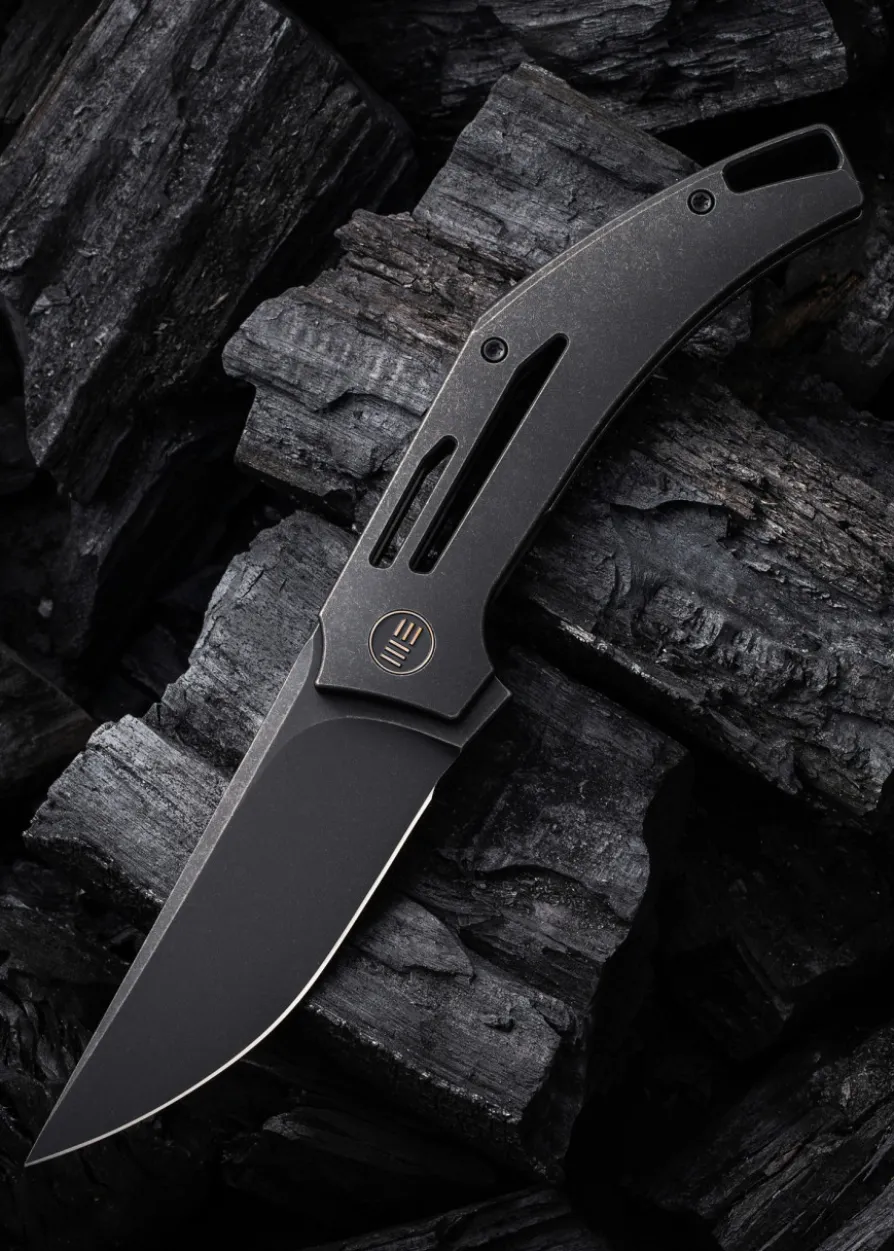We Knife SPEEDLINER TITAN ALL BLACK, Taschenmesser
