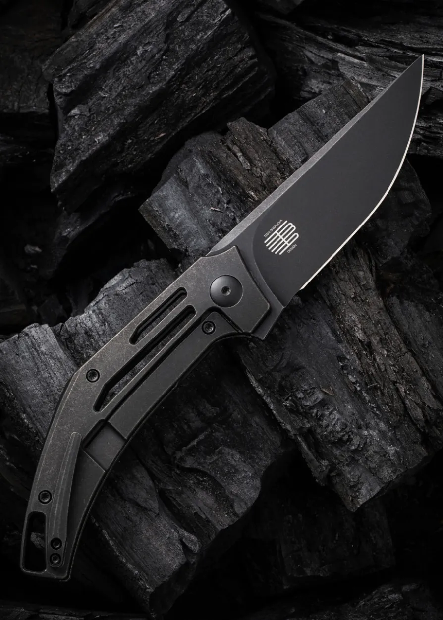 We Knife SPEEDLINER TITAN ALL BLACK, Taschenmesser