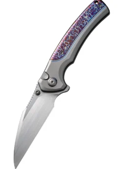 WE Knife ZIFFIUS LTD TITAN GRAU FLAMED, Taschenmesser
