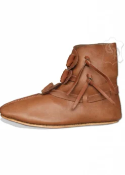 Wendegenähte Halbstiefel mit Knebelverschluss