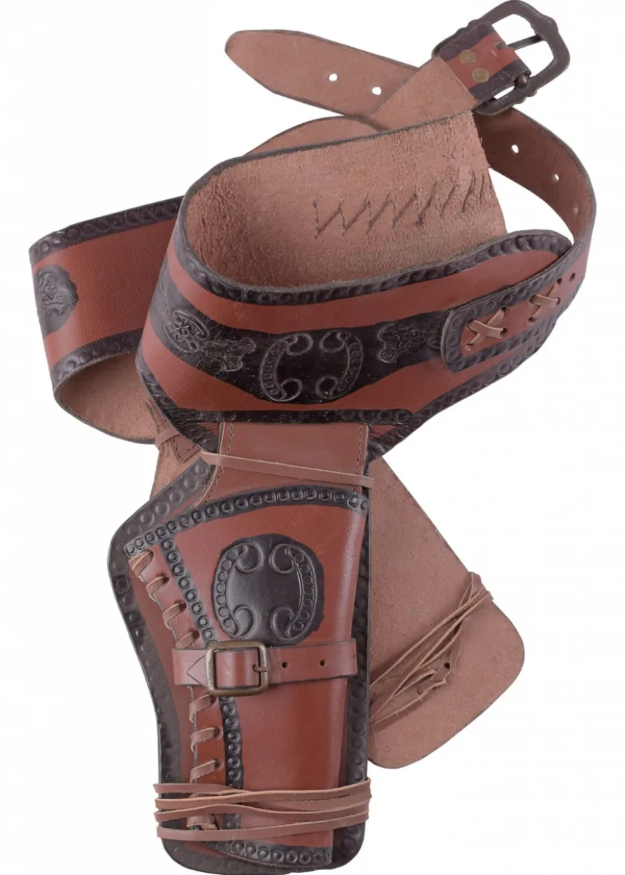 Western Revolver Gürtel mit zwei Holstern