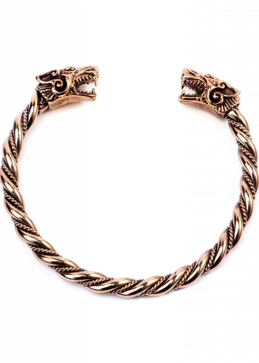 Wikinger Armreif Fenris aus Bronze, klein