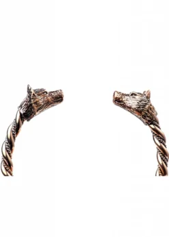 Wikinger Armreif Wölfe aus Bronze, groß