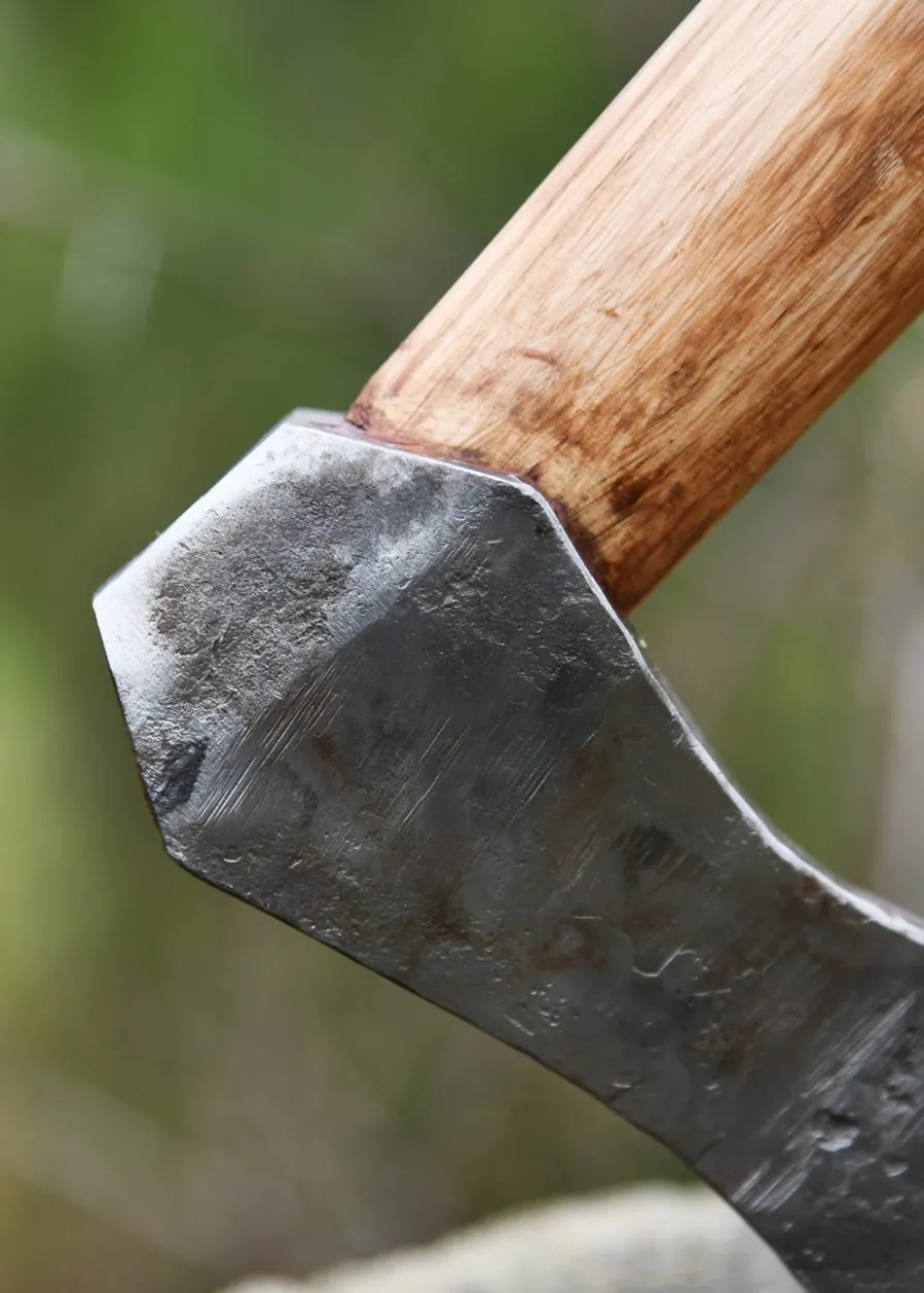 Wikinger-Axt aus Stahl, handgeschmiedet, Typ K