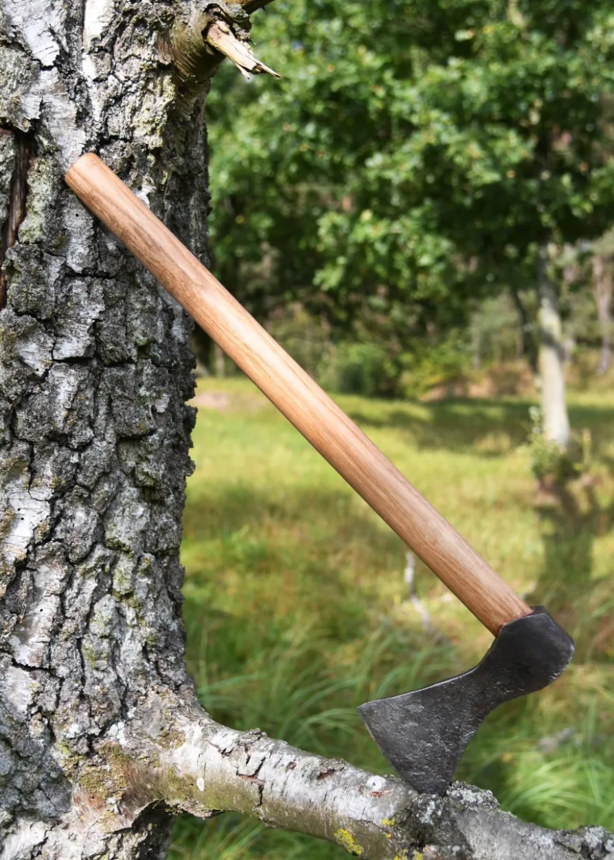 Wikinger-Axt aus Stahl, handgeschmiedet, Typ A