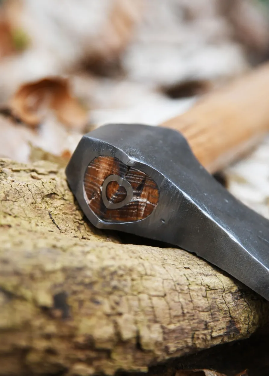 Wikinger-Axt aus Stahl, handgeschmiedet, Typ F