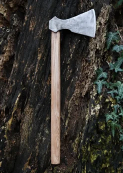 Wikinger-Axt aus Stahl, handgeschmiedet, Typ F