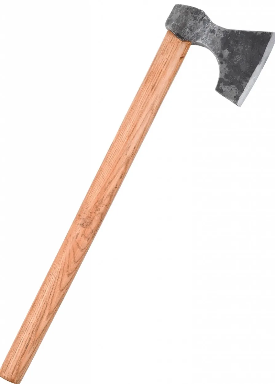 Wikinger-Axt aus Stahl, handgeschmiedet, Typ D
