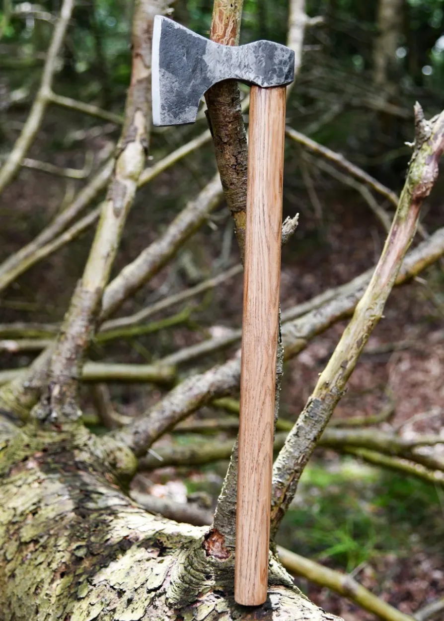 Wikinger-Axt aus Stahl, handgeschmiedet, Typ D