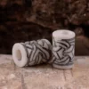 Wikinger Bartperle mit Knotenmuster aus Knochen