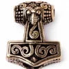 Wikinger Bartperle Thorshammer aus Schonen, Bronze