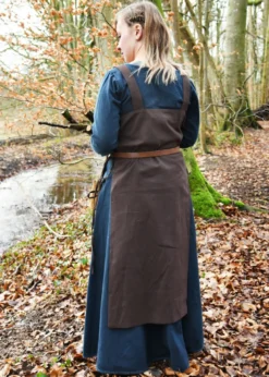 Wikinger Überkleid, Trägerkleid Tinna, braun