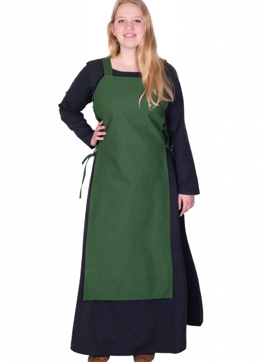 Wikinger Überkleid, Trägerkleid Tinna, grün