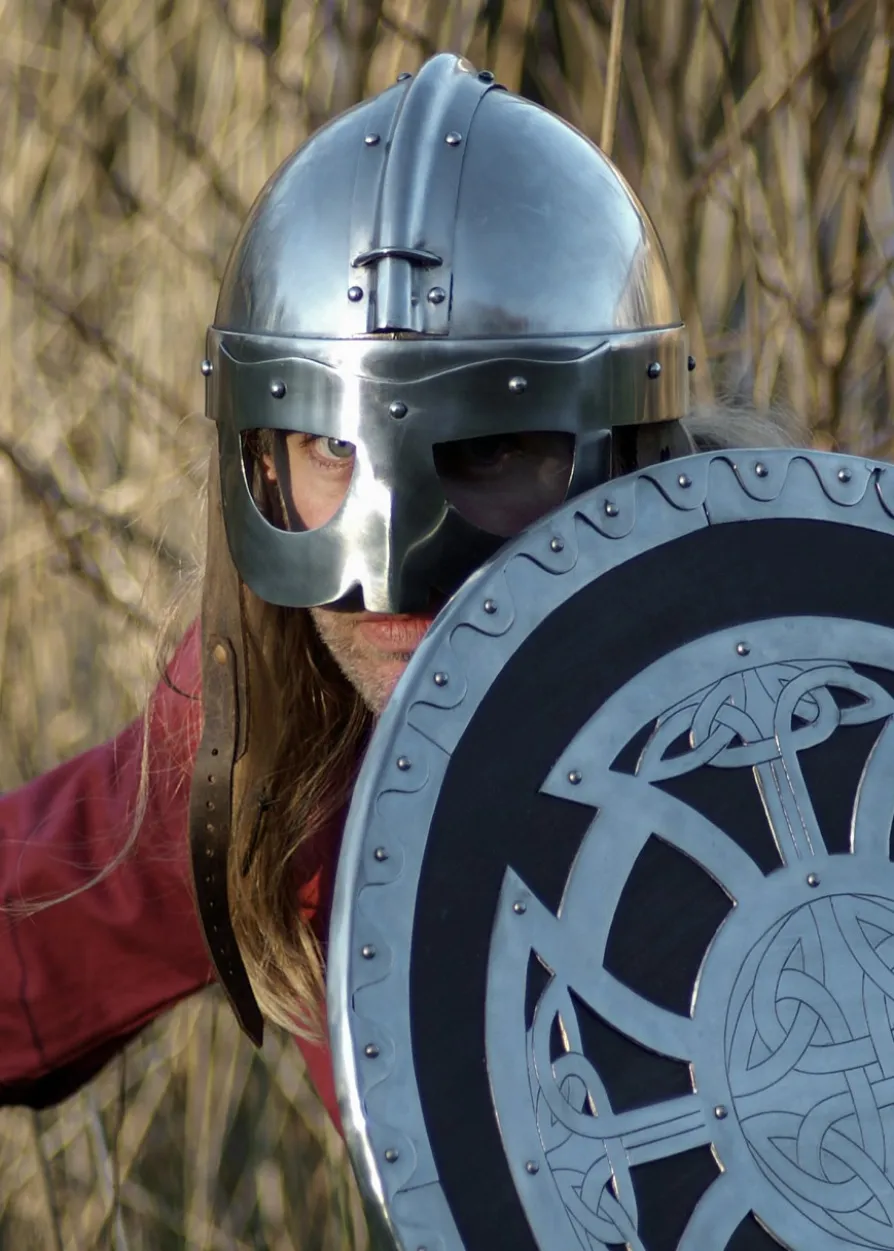Wikinger Brillenhelm, 2 mm Stahl
