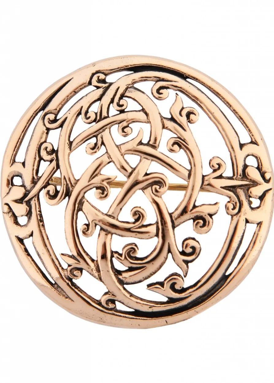 Wikinger Brosche im Urnes Stil aus Bronze