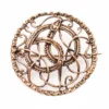 Wikinger Brosche Midgardschlange aus Bronze
