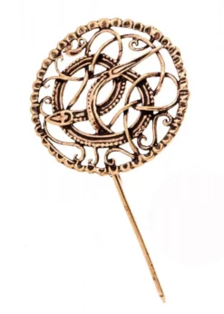 Wikinger Brosche Midgardschlange aus Bronze