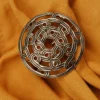 Wikinger Fibel mit Knotenmuster aus Bronze
