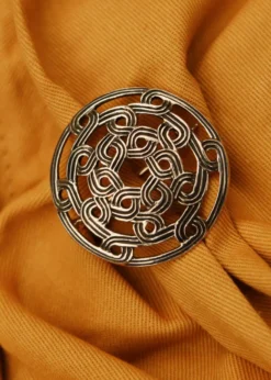 Wikinger Fibel mit Knotenmuster aus Bronze