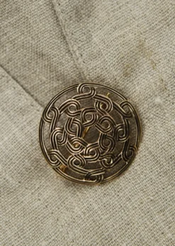 Wikinger Fibel mit Knotenmuster aus Bronze