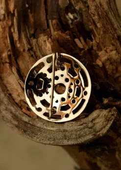 Wikinger Fibel mit Knotenmuster aus Bronze