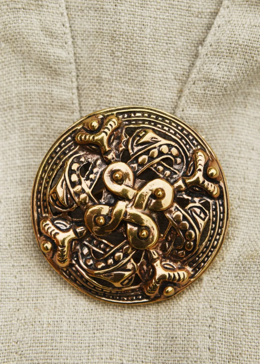 Wikinger Fibel Vier Elemente aus Bronze
