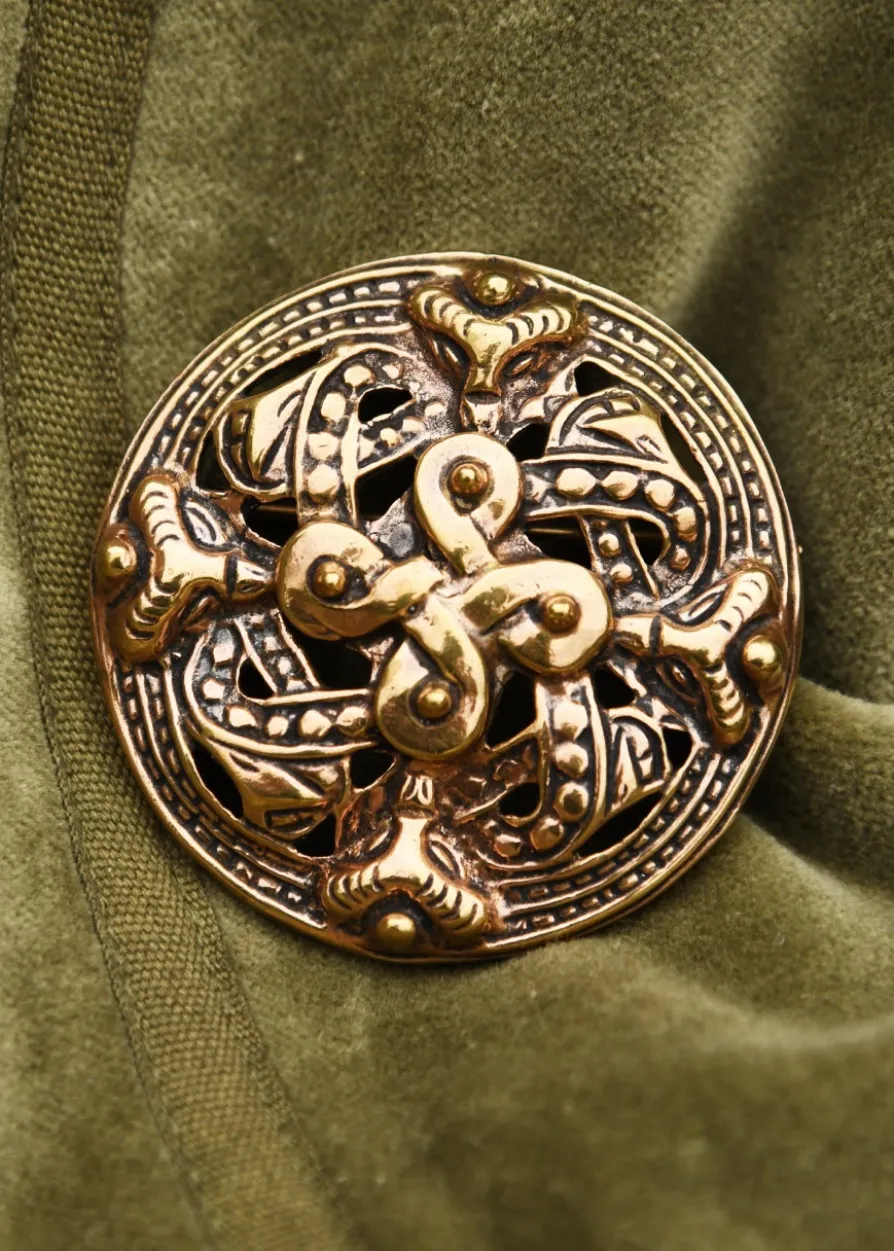 Wikinger Fibel Vier Elemente aus Bronze