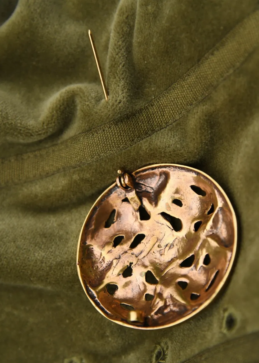 Wikinger Fibel Vier Elemente aus Bronze