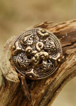 Wikinger Fibel Vier Elemente aus Bronze