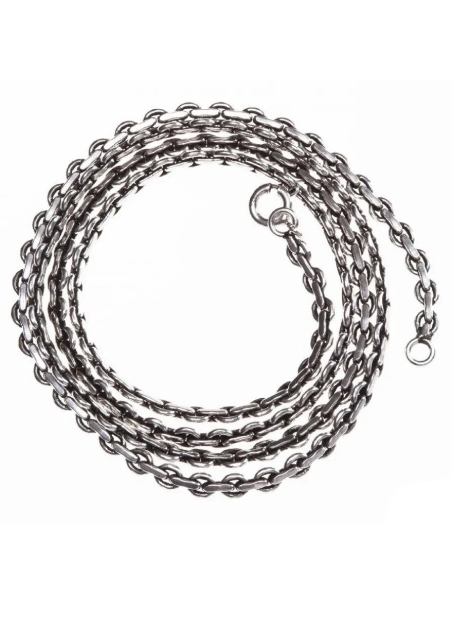 Wikinger Halskette aus Silber, 55 cm