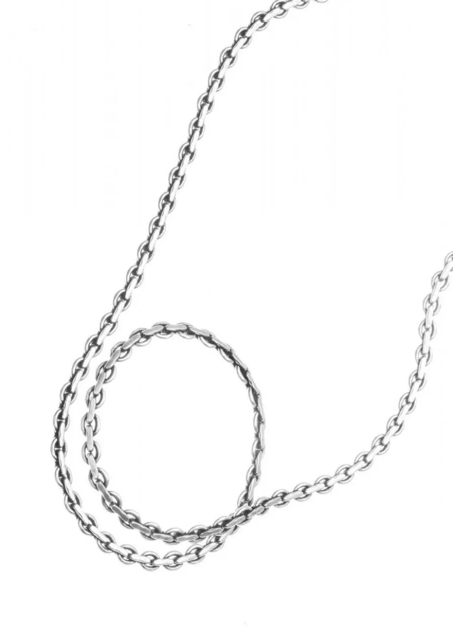 Wikinger Halskette aus Silber, 55 cm
