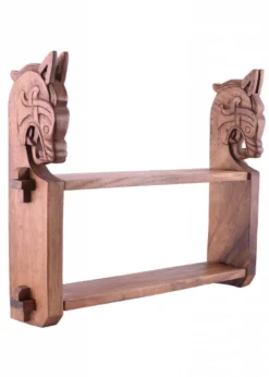 Wikinger Holzregal Drachenkopf