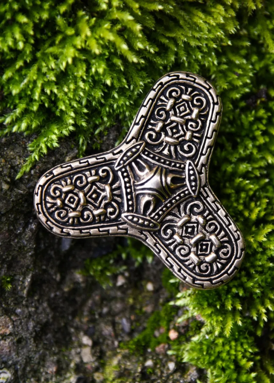 Wikinger Kleeblattfibel Värnamo, Brosche, Gewandschliesse