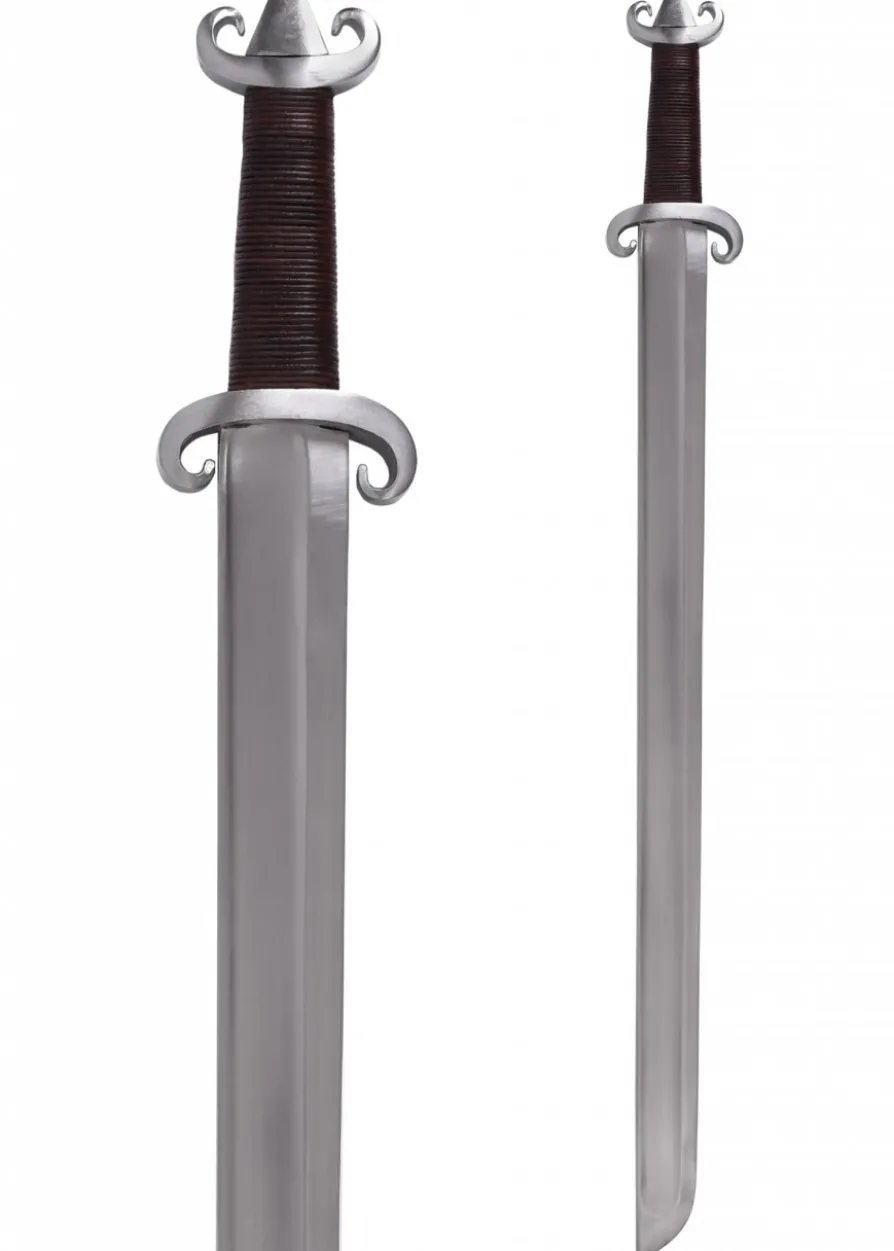 Wikinger-Langsax, Peterson Typ G, mit Lederscheide