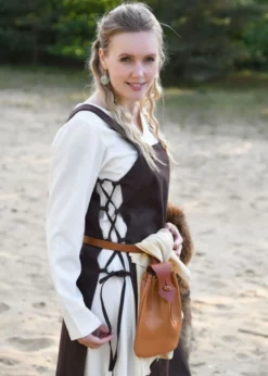 Wikinger-Ohrringe mit Greiftier-Motiv, Paar, versilbertes Messing