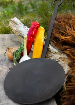 Wikingerpfanne mit langem Griff