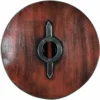 Wikingerschild mit Drachenmotiv, weiß