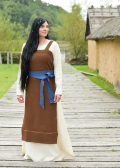 Wikinger Schürzenkleid Annik, Diamantköper, braun